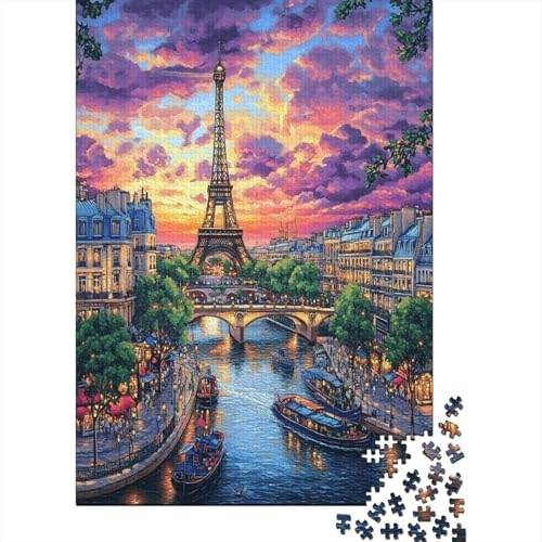 Eiffelturm Puzzle 1000 Teile,Puzzle Für Erwachsene, Impossible Puzzle,Puzzle 1000 Puzzle Home DekoRatteion Puzzle,Erwachsenenpuzzle Puzzel 1000pcs (75x50cm) von ZWABFOFYV