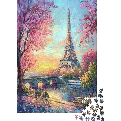 Eiffelturm Puzzle 1000 Teile Erwachsener Kniffel Spaß Für Die Ganze Familie - Abwechslungsreiche 1000 Puzzleteilige Motive Puzzle Erwachsene, Puzzel 1000pcs (75x50cm) von ZWABFOFYV