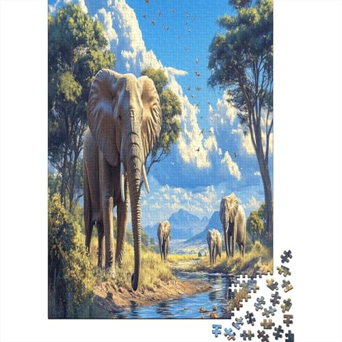 Elefant Puzzle 1000 Teile Erwachsene Puzzles Für Erwachsene Klassische Puzzles 1000 Teile Erwachsene Puzzles Erwachsene 1000 Teile 1000pcs (75x50cm) von ZWABFOFYV