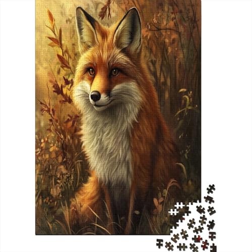 Fuchs Puzzle 1000 Teile Puzzles Für Erwachsene Lernspiel Herausforderungsspielzeug 1000-teilige Puzzlespiel Für Erwachsene Kinder Puzzel 1000pcs (75x50cm) von ZWABFOFYV