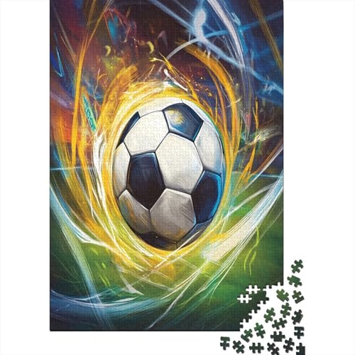 Fußball Puzzle 1000 Teile Erwachsener Kniffel Spaß Für Die Ganze Familie - Abwechslungsreiche 1000 Puzzleteilige Motive Puzzlespiel Erwachsene, Puzzel 1000pcs (75x50cm) von ZWABFOFYV