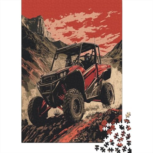 Geländewagen in den Bergen Puzzle 1000 Teile Erwachsener Kniffel Spaß Für Die Ganze Familie - Abwechslungsreiche 1000 Puzzleteilige Motive Puzzlespiel Erwachsene, Puzzel 1000pcs (75x50cm) von ZWABFOFYV