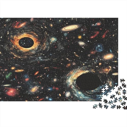 Kosmische Galaxie Herausforderndes 1000-Teile-Puzzle Für Erwachsene, Puzzle Für Erwachsene, Kunsthandwerk Für Heimdekoration, Unterhaltungsspiel 1000pcs (75x50cm) von ZWABFOFYV