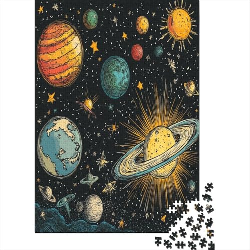 Kosmische Planeten Puzzlespiel 1000 Teile Puzzle Für Erwachsene Und Kinder Ab 14 Jahren, Puzzle Erwachsenen Puzzlespi Puzzel 1000pcs (75x50cm) von ZWABFOFYV