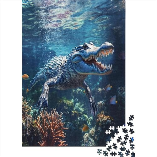 Krokodil Puzzlespiel 1000 Teile, Puzzle Erwachsene 1000 Teile, Impossible Puzzle Geschicklichkeitsspiel Für Die Ganze Familie, Puzzle Erwachsene 1000 Teile Puzzel 1000pcs (75x50cm) von ZWABFOFYV