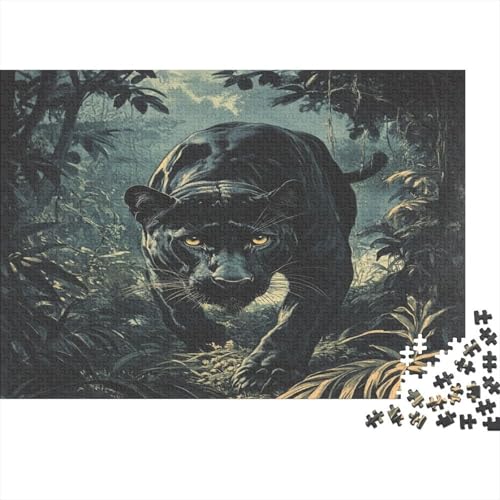 Leopard Klassische Puzzles Puzzles 1000 Teile Für Erwachsene Puzzle Spielzeug Puzzle Einzigartige Geschenk Puzzleteile Tierpuzzle Für Die Familienspielsammlung Home Decor 1000pcs (75x50cm) von ZWABFOFYV