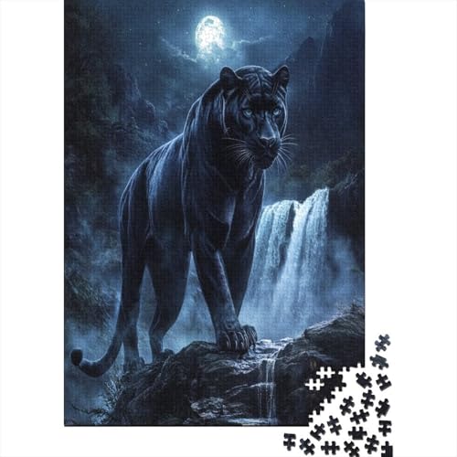 Leopard Puzzle 1000 Teile Puzzles Für Erwachsene Lernspiel Herausforderungsspielzeug 1000-teilige Puzzlespiel Für Erwachsene Kinder Puzzel 1000pcs (75x50cm) von ZWABFOFYV