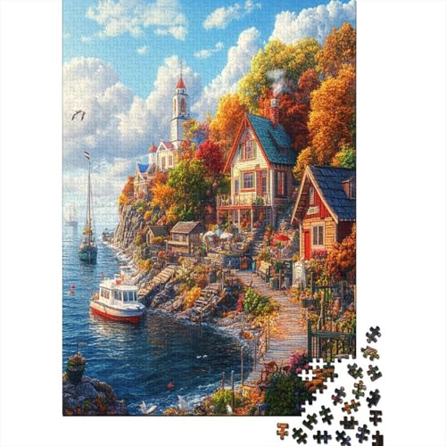 Leuchtturm an der Küste Puzzlespiel 1000 Teile Puzzle Für Erwachsene Und Kinder Ab 14 Jahren, Puzzle Erwachsenen Puzzlespi Puzzel 1000pcs (75x50cm) von ZWABFOFYV