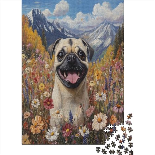 Mops Puzzle 1000 Teile Erwachsener Kniffel Spaß Für Die Ganze Familie - Abwechslungsreiche 1000 Puzzleteilige Motive Puzzlespiel Erwachsene, Puzzel 1000pcs (75x50cm) von ZWABFOFYV