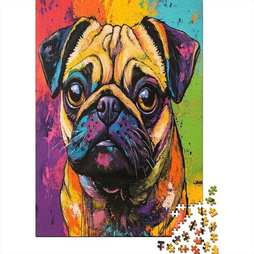 Mops Puzzle 1000 Teile Puzzles Für Erwachsene Klassische Puzzles 1000 Teile Puzzles Schwer Erwachsene 1000 Teile 1000pcs (75x50cm) von ZWABFOFYV