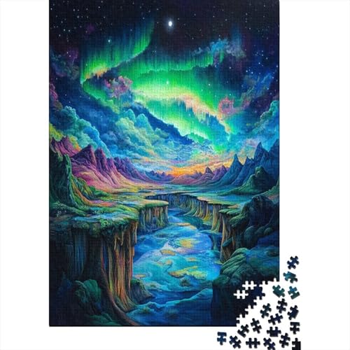 Nordlichter Puzzle 1000 Teile,Puzzle Für Erwachsene, Impossible Puzzle, Geschicklichkeitsspiel Für Die Ganze Familie,Puzzle Legespiel- Erwachsenenpuzzle Puzzel 1000pcs (75x50cm) von ZWABFOFYV