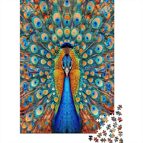 Pfau Puzzle 1000 Teile Erwachsene Puzzles Für Erwachsene Klassische Puzzles 1000 Teile Erwachsene Puzzlespiel Schwer Pädagogisches Spielzeug Erwachsene Kinder Puzzel 1000pcs (75x50cm) von ZWABFOFYV