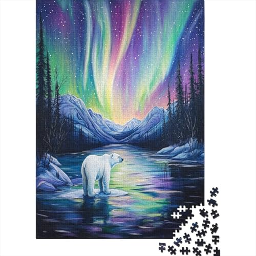 Polar Bär Klassische Puzzles Puzzles 1000 Teile Für Erwachsene Puzzle Spielzeug Puzzle Einzigartige Geschenk Puzzleteile Tierpuzzle Für Die Familienspielsammlung Home Decor 1000pcs (75x50cm) von ZWABFOFYV