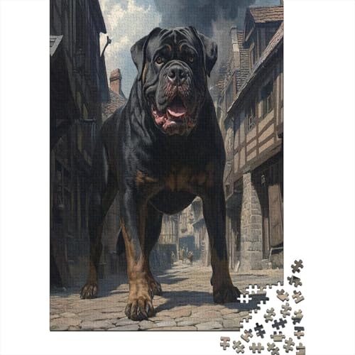 Rottweiler Puzzle 1000 Teile Erwachsener Kniffel Spaß Für Die Ganze Familie - Abwechslungsreiche 1000 Puzzleteilige Motive Puzzlespiel Erwachsene, Puzzel 1000pcs (75x50cm) von ZWABFOFYV