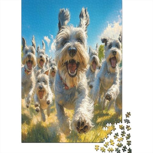 Schnauzer Puzzle 1000 Teile Erwachsener Kniffel Spaß Für Die Ganze Familie - Abwechslungsreiche 1000 Puzzleteilige Motive Puzzle Erwachsene, Puzzel 1000pcs (75x50cm) von ZWABFOFYV