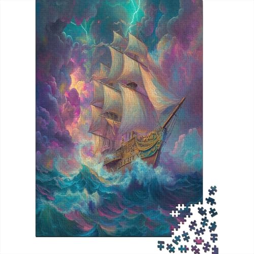 Segelboot Puzzle 1000 Teile Erwachsener Kniffel Spaß Für Die Ganze Familie - Abwechslungsreiche 1000 Puzzleteilige Motive Puzzlespiel Erwachsene, Puzzel 1000pcs (75x50cm) von ZWABFOFYV