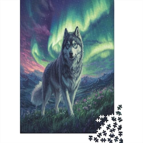 Sibirischer Husky Puzzlespiel 1000 Teile, Puzzle Erwachsene 1000 Teile, Impossible Puzzle Geschicklichkeitsspiel Für Die Ganze Familie, Puzzle Erwachsene 1000 Teile Puzzel 1000pcs (75x50cm) von ZWABFOFYV