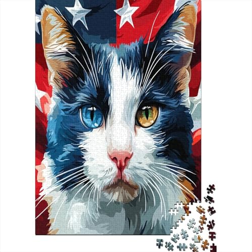 USA Kurzhaar 1000 Stück Puzzles Für Erwachsene Teenager Stress Abbauen Familien-Puzzlespiel Mit Poster in Voller 1000-teiliges Puzzle Lernspiel Spielzeug Geschenk 1000pcs (75x50cm) von ZWABFOFYV