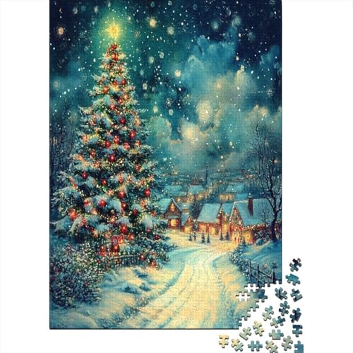 Weihnachtsbaum Puzzle 1000 Teile,Puzzle Für Erwachsene, Impossible Puzzle, Geschicklichkeitsspiel Für Die Ganze Familie,Puzzle Legespiel- Erwachsenenpuzzle Puzzel 1000pcs (75x50cm) von ZWABFOFYV