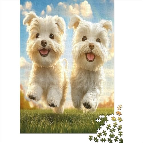 West Highland White Terrier Klassische Puzzles Puzzles 1000 Teile Für Erwachsene Puzzle Spielzeug Puzzle Einzigartige Geschenk Puzzleteile Tierpuzzle Für Die Familienspielsammlung 1000pcs von ZWABFOFYV