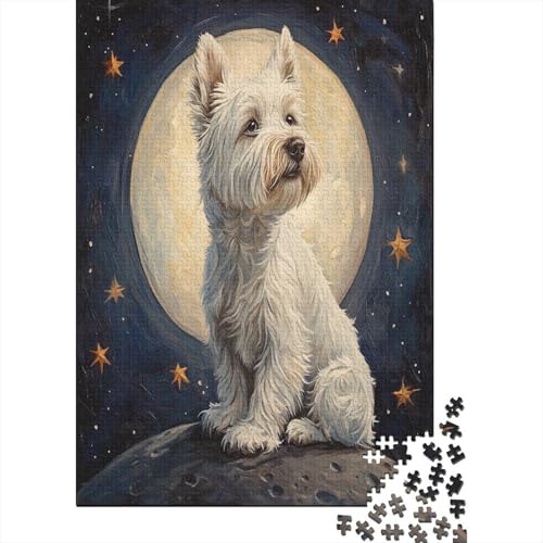 West Highland White Terrier Puzzle 1000 Teile,Puzzlespiel Für Erwachsene,Impossible Puzzle,Puzzle Geschicklichkeitsspiel Für Die Ganze Familie, Geschenke Erwachsenen Puzzel 1000pcs ( von ZWABFOFYV