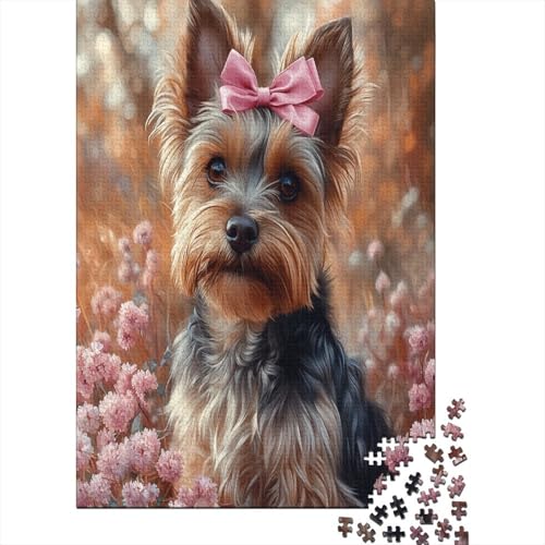 Yorkshire Terrier Puzzle 1000 Teile Erwachsener Kniffel Spaß Für Die Ganze Familie - Abwechslungsreiche 1000 Puzzleteilige Motive Puzzle Erwachsene, Puzzel 1000pcs (75x50cm) von ZWABFOFYV