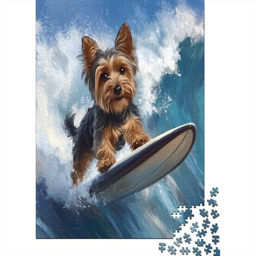 Yorkshire Terrier Puzzle 1000 Teile Erwachsener Kniffel Spaß Für Die Ganze Familie - Abwechslungsreiche 1000 Puzzleteilige Motive Puzzlespiel Erwachsene, Puzzel 1000pcs (75x50cm) von ZWABFOFYV