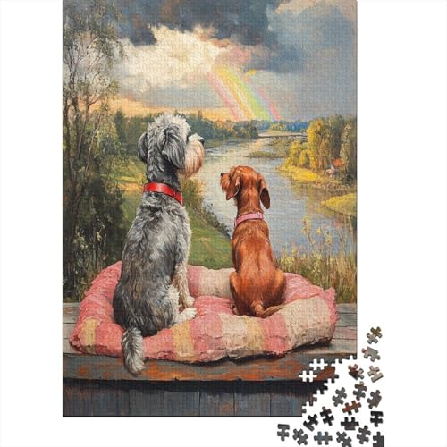 Yorkshire Terrier Puzzlespiel 1000 Teile, Puzzle Erwachsene 1000 Teile, Impossible Puzzle Geschicklichkeitsspiel Für Die Ganze Familie, Puzzle Erwachsene 1000 Teile Puzzel 1000pcs (75x50cm) von ZWABFOFYV