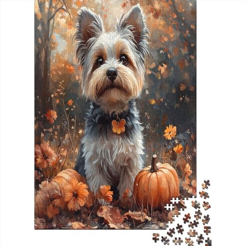 Yorkshire Terrier Puzzlespiel 1000 Teile Puzzle Für Erwachsene Und Kinder Ab 14 Jahren, Puzzle Erwachsenen Puzzlespi Puzzel 1000pcs (75x50cm) von ZWABFOFYV