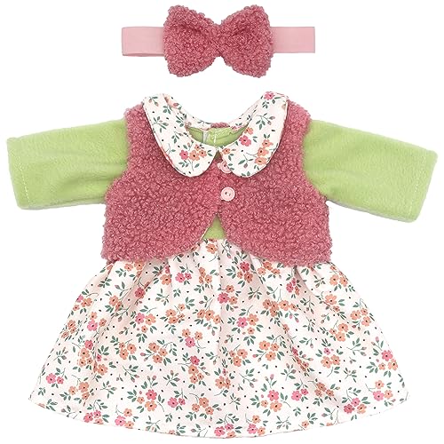 ZWOOS Puppenkleidung 35-43 cm für New Born Baby Puppen, süßes Kleid kompatibel mit Baby Puppen, Geschenke für Mädchen, Kinder von ZWOOS