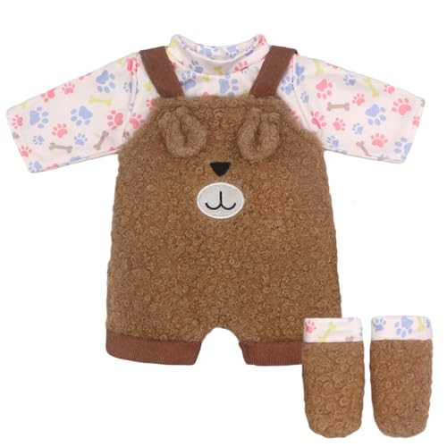 ZWOOS Puppenkleidung 43 cm, Hellbraune Hosenträgerhose für New Born Baby Puppen, Puppenkleidung 35-43 cm Geschenke für Mädchen, Kinder ZWOOS Puppenkleidung 43 cm, Hellbraune Hosenträgerhose für New Born Baby Puppen, Puppenkleidung 35-43 cm Geschenke für Mädchen, Kinder von ZWOOS