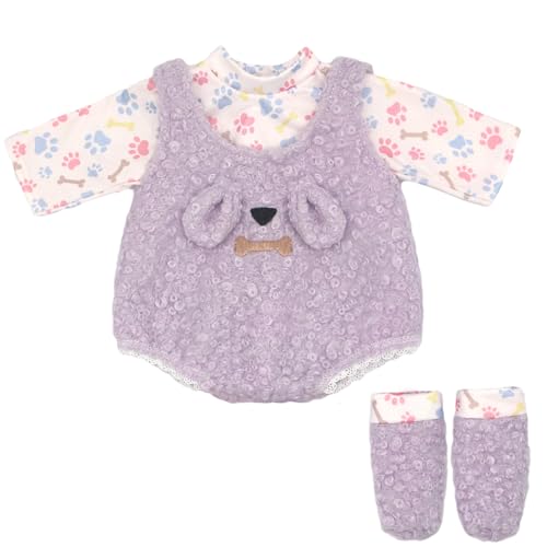 ZWOOS Puppenkleidung 43 cm für New Born Baby Puppen, Lila Outfit-Set kompatibel mit Baby Puppen, Geschenke für Mädchen, Kinder ZWOOS Puppenkleidung 43 cm für New Born Baby Puppen, Lila Outfit-Set kompatibel mit Baby Puppen, Geschenke für Mädchen, Kinder von ZWOOS