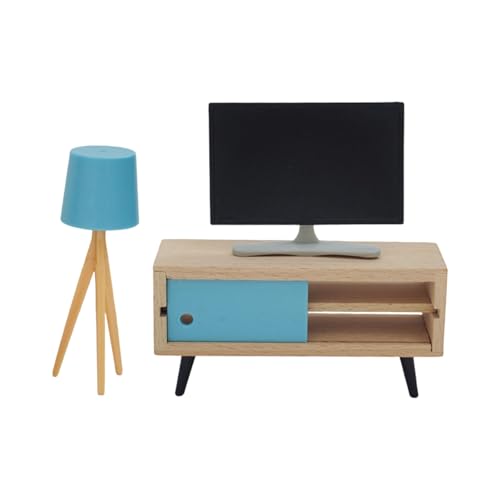 1/12 Miniatur-Holzmöbel TVs Schrank Set für Puppenhaus Szene Display pädagogisches Spielen Kreative Raumdekoration Puppenhaus Möbel 1/12 Miniatur-Holzmöbel TVs Schrank Set für Puppenhaus Szene Display pädagogisches Spielen Kreative Raumdekoration Puppenhaus Möbel von ZWTPGKRD