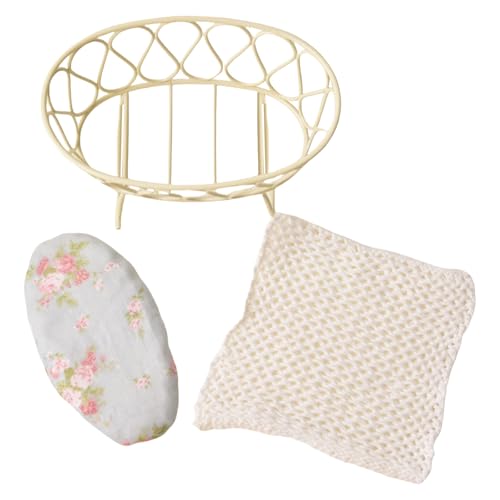 Eisen, Puppenhäuser, Krippenbett für 1:12 Maßstab, Miniatur-Kinderzimmerdekoration, Wiegen, Bett für Kinder, kreatives Rollenspiel, Puppenhäuser, Möbel Eisen, Puppenhäuser, Krippenbett für 1:12 Maßstab, Miniatur-Kinderzimmerdekoration, Wiegen, Bett für Kinder, kreatives Rollenspiel, Puppenhäuser, Möbel von ZWTPGKRD