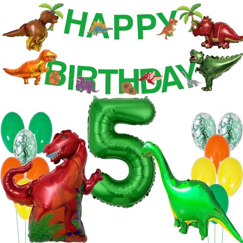 Geburtstag Dekoration Dinosaurier Geburtstag Dekorationen Dino Kindergeburtstag Dekoration Riesenfolienballon Nummer 5 Dino Luftballons Geburtstag 5 Jahre Dschungel Folienballon Nummer Ballon von ZWWsullo