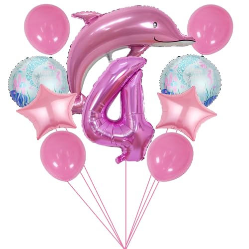 ZWWsullo Rosa Ozean Tiere Geburtstagsfeier Dekoration Meerestiere Geburtstag Deko Delfin Luftballon Deko 4 Jahre Set Große Delfin Folienballon Delfin Luftballon Rosa süß Folien-Ballon Tiere ZWWsullo Rosa Ozean Tiere Geburtstagsfeier Dekoration Meerestiere Geburtstag Deko Delfin Luftballon Deko 4 Jahre Set Große Delfin Folienballon Delfin Luftballon Rosa süß Folien-Ballon Tiere von ZWWsullo