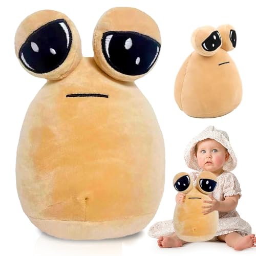 Alien Plüshies, Kinder Pou Plüsch Spielzeug, Awaii Alien Stuffed, My Pet Alien Pou Plüschpuppe, Plüsch Tier Pou Puppe, Pou Puppe Geschenk Spielzeug für Kinder Schlafzimmer Deko von ZWXSTAR