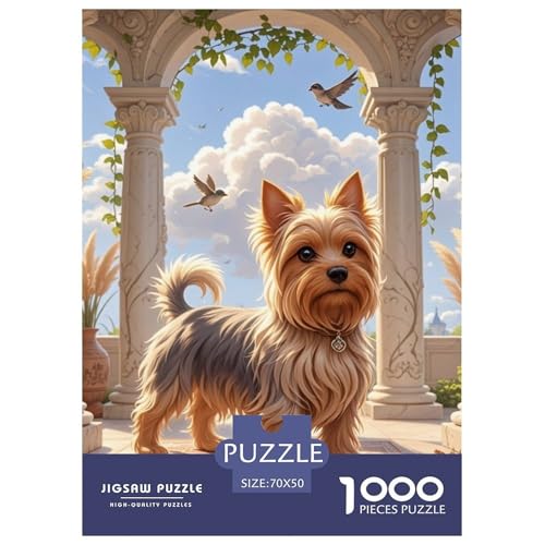 Yorkshire Terrier 1000 Teile Puzzles Hund Puzzlespiele Kreative Unterhaltung Für Erwachsene Und Kinder Ab 12 Jahren Tolle Geschenkidee 70x50cm/1000pcs Yorkshire Terrier 1000 Teile Puzzles Hund Puzzlespiele Kreative Unterhaltung Für Erwachsene Und Kinder Ab 12 Jahren Tolle Geschenkidee 70x50cm/1000pcs von ZXOAWQX