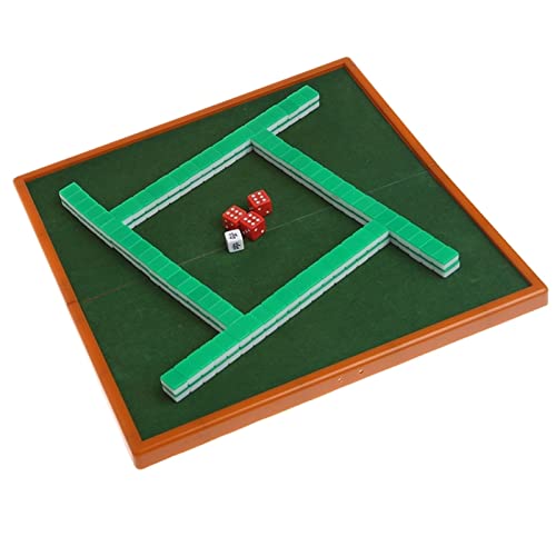 ZXOPTY Mahjong, Mah Jong Tragbares 144 Mahjong-Set Mah Jong Tisch Traditionelles Spiel Reise Faltbar von ZXOPTY