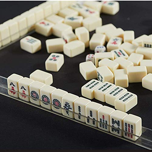 ZXOPTY Mahjong Mini Reise Familie Freizeit Professionelles chinesisches Mahjong-Set Mah Jong von ZXOPTY