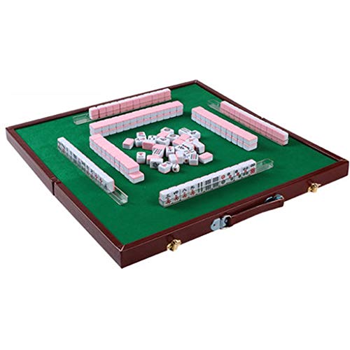 ZXOPTY Mahjong-Set, MahJongg-Steine-Set, chinesisches Majong-Set, 144-teiliges Mahjong-Steine-Set, Geschenk/Geburtstag (Mah-Jongg, Mah Jongg, Majiang), komplette Majong-Spielsets von ZXOPTY