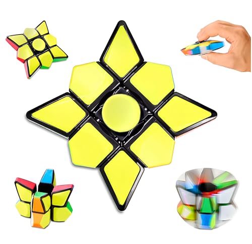 Fidget Cube & Spinner 2-in-1 – Anti-Stress-Würfel mit Ultra-glatter Drehfunktion für Kinder & Erwachsene Fidget Cube & Spinner 2-in-1 – Anti-Stress-Würfel mit Ultra-glatter Drehfunktion für Kinder & Erwachsene von ZXfad