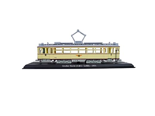 Atlas Tram Grosser Hecht-1931 1/87 Modell aus druckgegossenem Kunststoff von ZYAURA