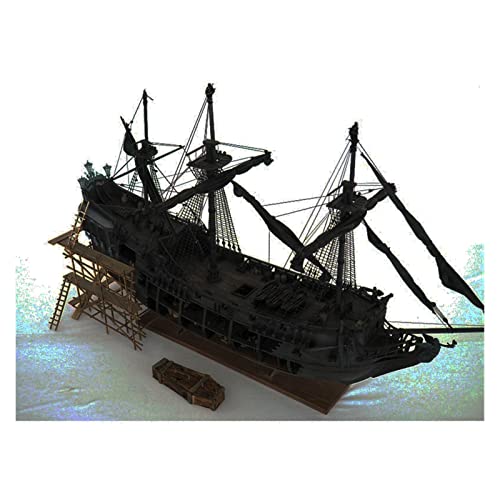 Black Pearl Segelboot Holzmodellbausatz, Selbstgemachte Bastelornamente von ZYAURA