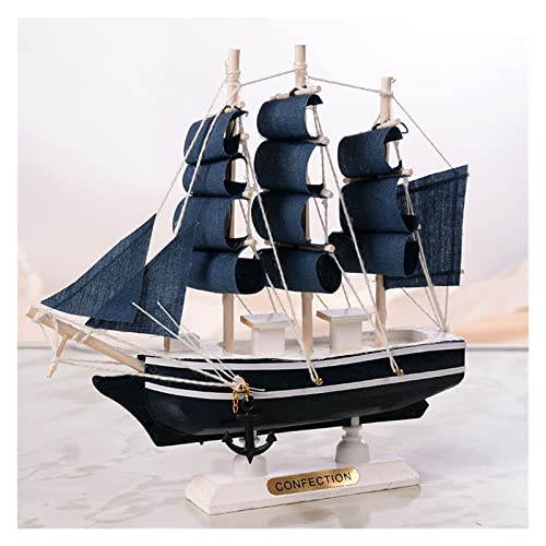 Hölzernes Segelboot, Kreatives Boot Im Mediterranen Stil, Desktop-Ornamente for Zuhause(A) von ZYAURA