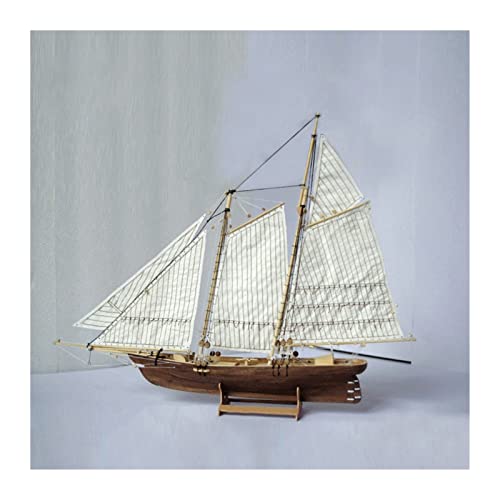 Maßstab 1: 120 DIY Handgefertigtes Puzzle-Segelmodell Eines Westlichen Klassischen Segelboots von ZYAURA