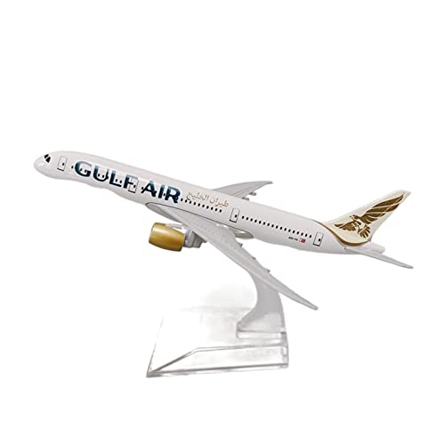 Umweltbild Für: Bahrain Airlines Gulf Boeing 787 legiertes Metall 1:400 Maßstab Flugzeugmodell mit Halterung 16cm von ZYAURA