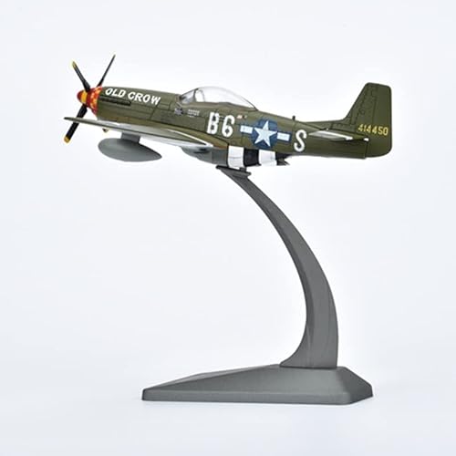 ZYAURA Umweltbild Für: Jason Tutu Die Cast Metal Maßstab 1:72 US Army Airlines P-51D Mustang Fighter P51 Flugzeugmodell von ZYAURA