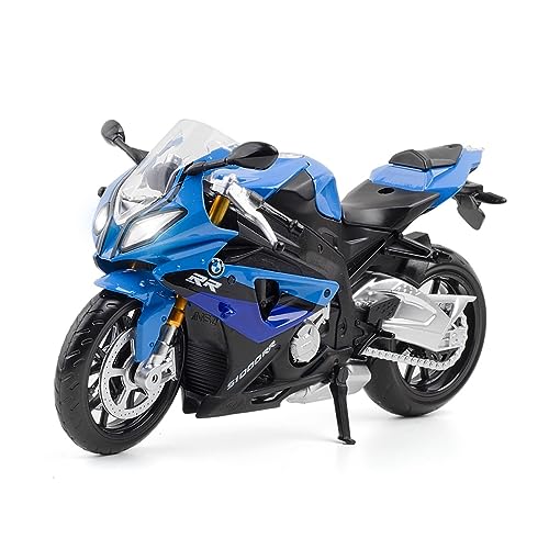 ZYAURA 1/12 Karosserie-Motorradmodell Mit Sound Für: BMWS1000RR Simulationslegierung Geschenksammlung von ZYAURA