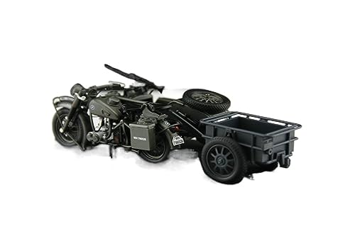 ZYAURA 1/24 R75 WWII Deutsches Side Trike Desktop Für: Druckgussmetall Geschenksammlung(B) von ZYAURA